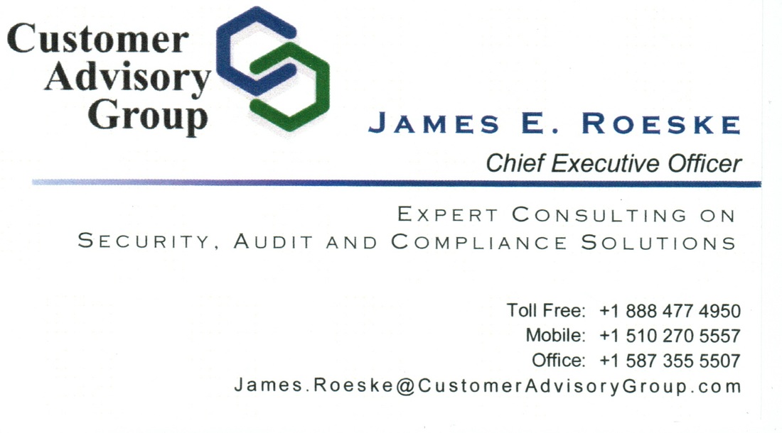 Customer Advisory Group — James E. Roeske, Chief Executive Officer